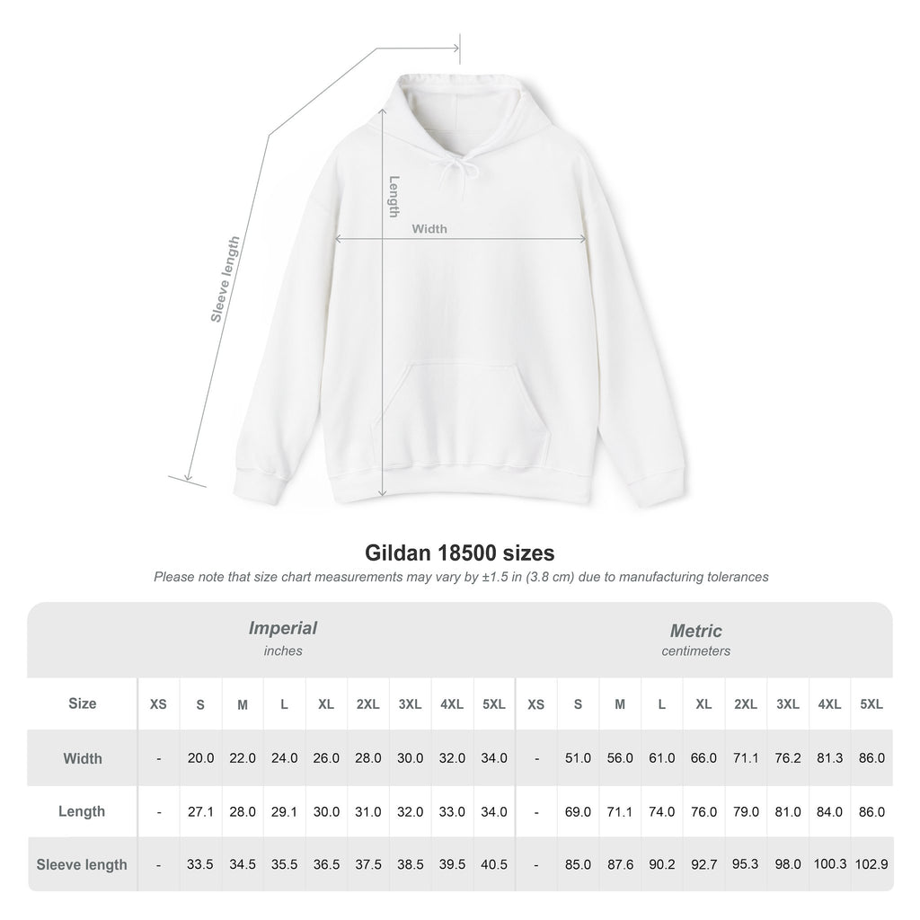 Classic White Hoodie — Blank Unisex Heavy Blend Hooded Sweatshirt