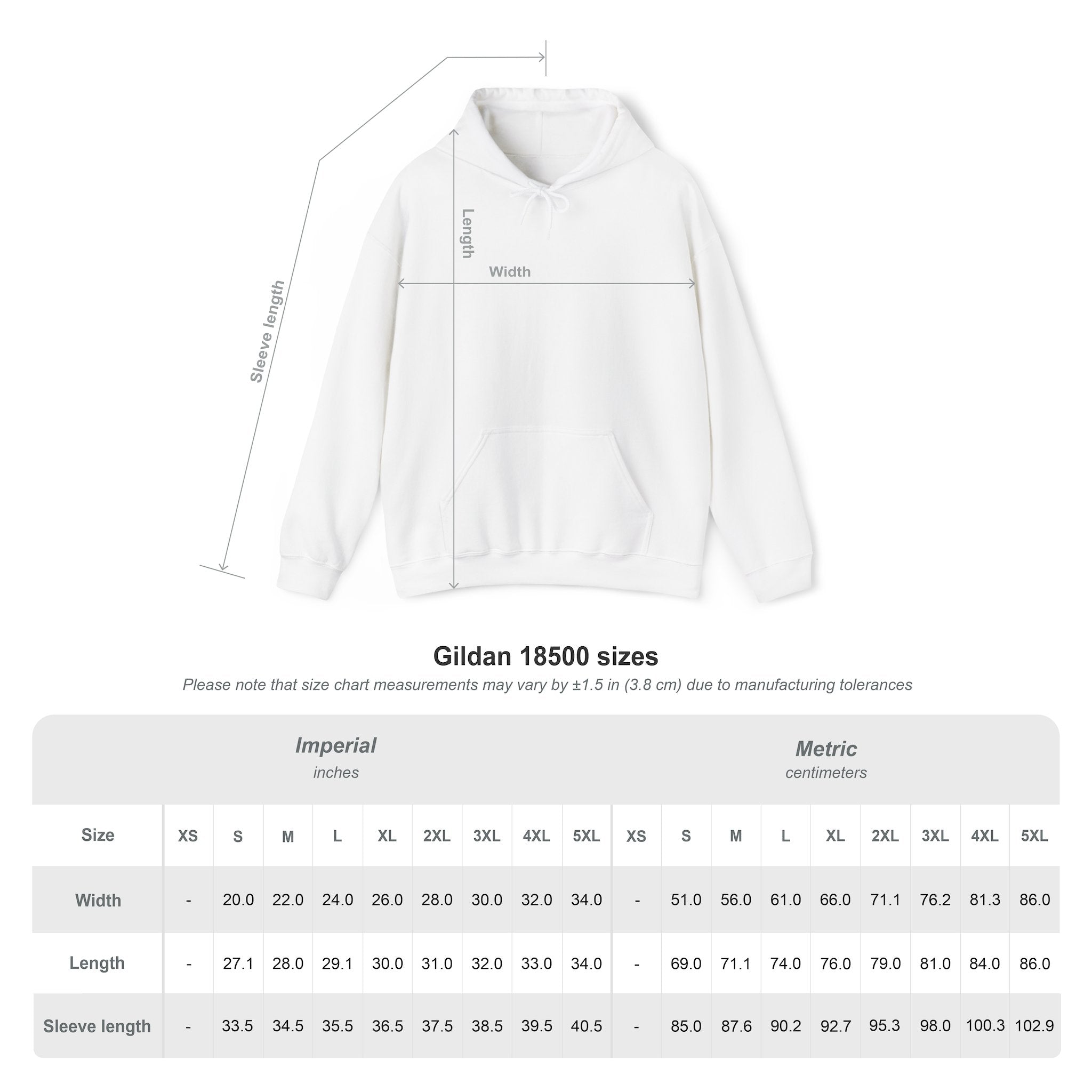Classic White Hoodie — Blank Unisex Heavy Blend Hooded Sweatshirt